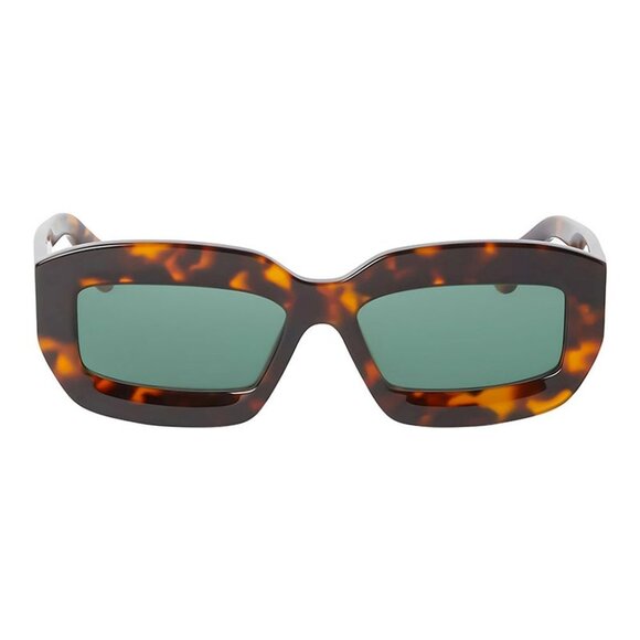 NEW OFF-WHITE SUNGLASSES OERI138 OFF-WHITE CHARLOTTE 6055 HAVANA/GREEN - Picture 2 of 3